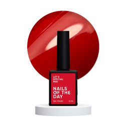 Гель-лак Nails Of The Day Lets Special Red особливий червоний. 10 мл
