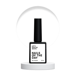 Гель-лак Nails Of The Day Lets Special White особливий білий. 10 мл