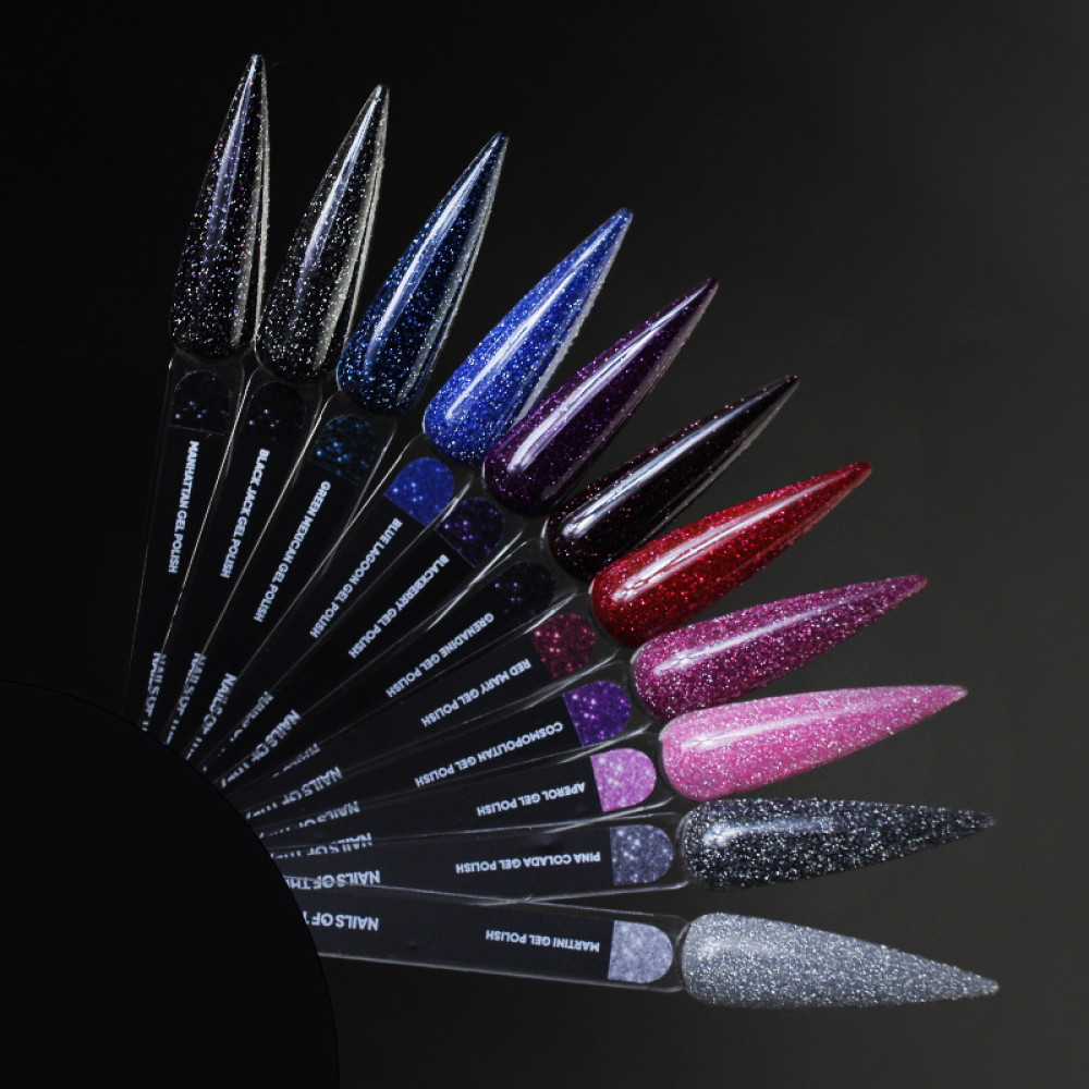 Гель-лак Nails Of The Night Cosmopolitan. темно-розовый. светоотражающий. 10 мл