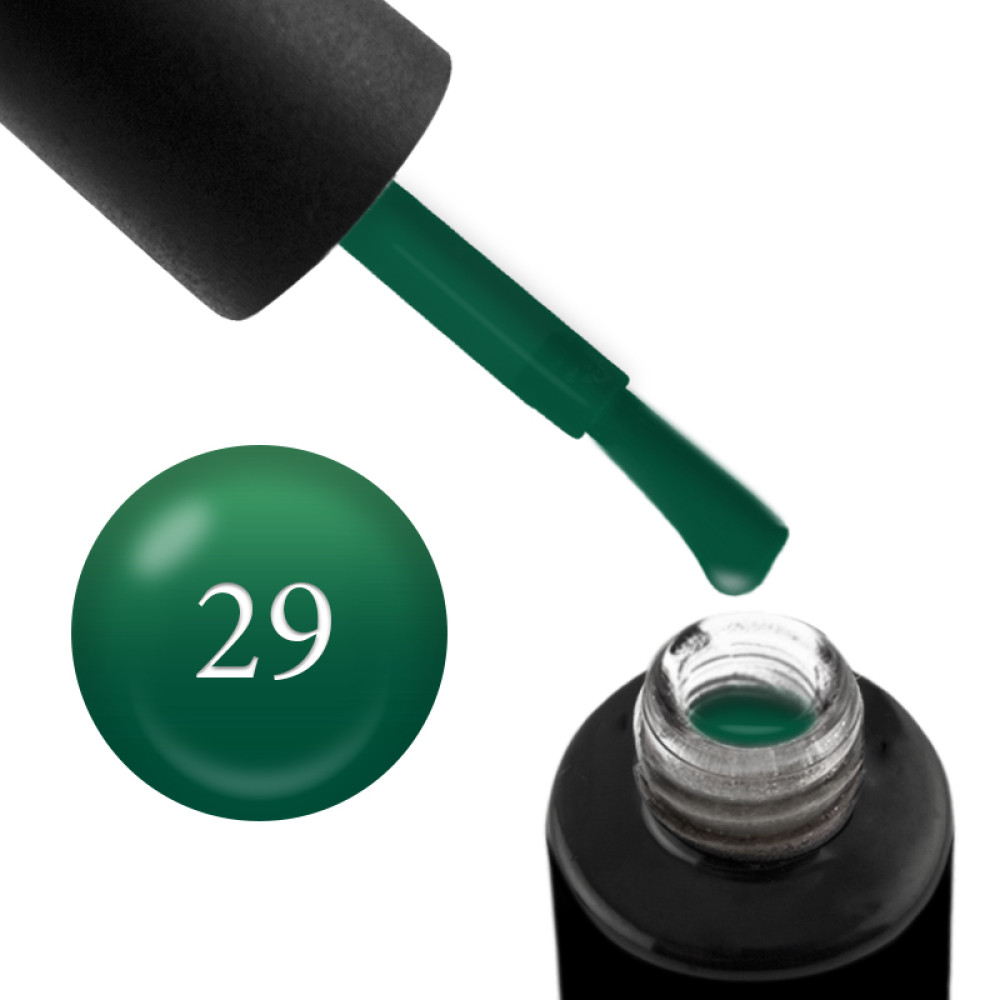 Гель-лак Naomi Thermo Collection 29 темно-зелений з переходом в світло-зелений. 6 мл