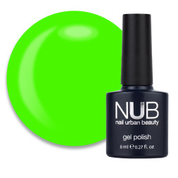 Гель-лак NUB 247 Mojo неоново-салатовый. 8 мл