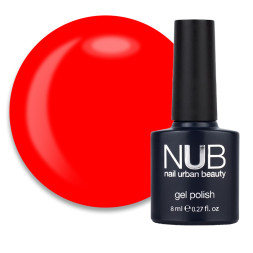 Гель-лак NUB 249 Burnt Red кораллово-красный. 8 мл