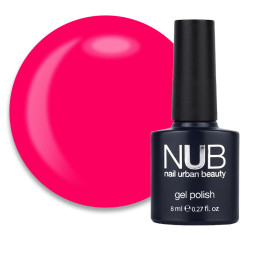 Гель-лак NUB 250 Fuchsia Flock розовая фуксия. 8 мл