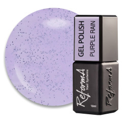 Гель-лак ReformA Happy Easter Purple Rain 941280 сиреневый с черным песком. 10 мл