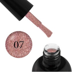 Гель-лак Starlet Professional Glitter Shine Gel № 007 розовые блестки и слюда. 10 мл