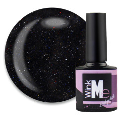 Гель-лак Wink Me Reflective 04 черный. светоотражающий. 8 мл