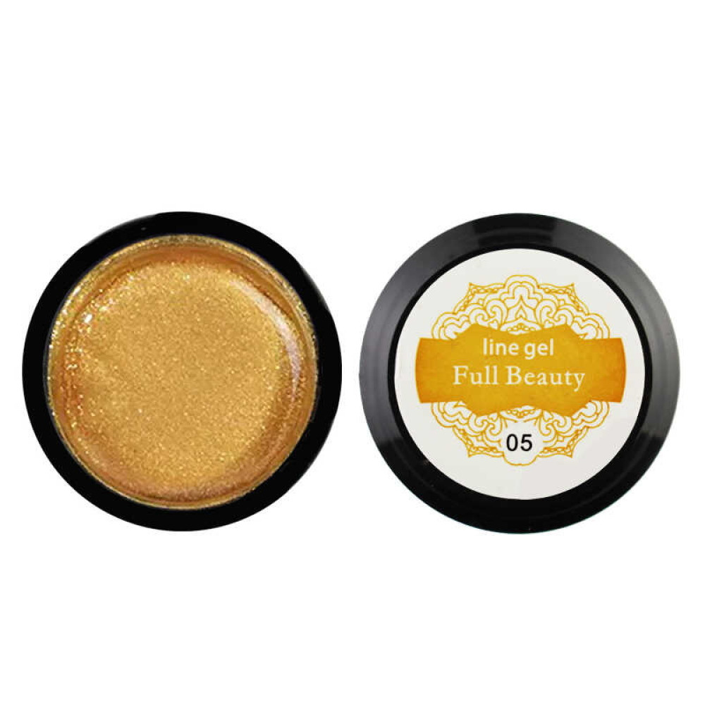 Гель Павутинка Full Beauty Line Gel 05, колір золото, 5 мл