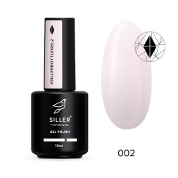 Гель Siller Professional Bottle Gel 002 с кисточкой. нежно-розовый. 15 мл