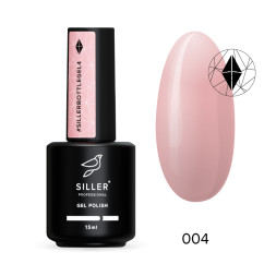 Гель Siller Professional Bottle Gel 004 с кисточкой. бледно-персиковый. 15 мл