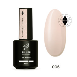 Гель Siller Professional Bottle Gel 006 с кисточкой. телесный нюд. 15 мл