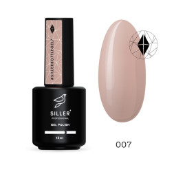 Гель Siller Professional Bottle Gel 007 с кисточкой. капучино. 15 мл