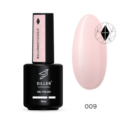 Гель Siller Professional Bottle Gel 009 с кисточкой. абрикосово розовый. 15 мл