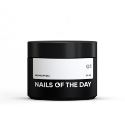 Гель будівельний Nails Of The Day Premium Gel 01. молочно-білий френч. 30 мл