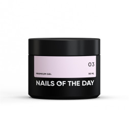 Гель будівельний Nails Of The Day Premium Gel 03. молочно-рожевий френч. 30 мл