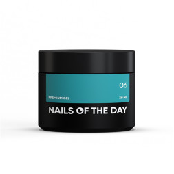 Гель строительный Nails Of The Day Premium Gel 06. бирюзовый. 30 мл