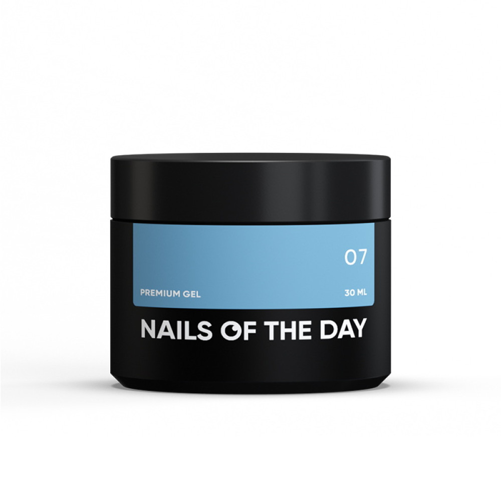 Гель строительный Nails Of The Day Premium Gel 07. бледно-голубой. 30 мл