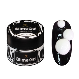 Гель-жуйка для обємних дизайнів F.O.X Slime Gel White білий 10 мл