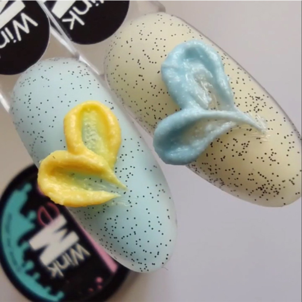 Гипсовый гель для дизайна ногтей Wink Me Gypsum Gel 03. голубой. 5 мл