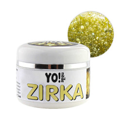 Глітерний гель-лак Yo nails Zirka Gold, 5 мл