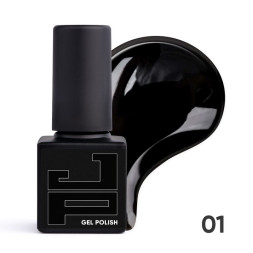 Гель-лак Jerden Proff 001 Black чорний. 5 мл