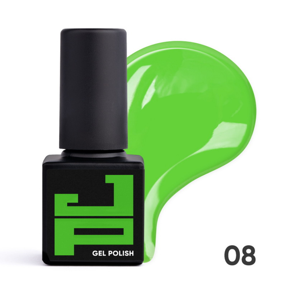 Гель-лак Jerden Proff 008 Light green светло-зеленый. 5 мл
