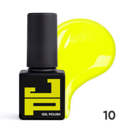 Гель-лак Jerden Proff 010 Neon yellow неоново-желтый. 5 мл