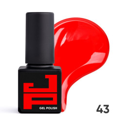 Гель-лак Jerden Proff 043 Scarlet розрумянений. 5 мл