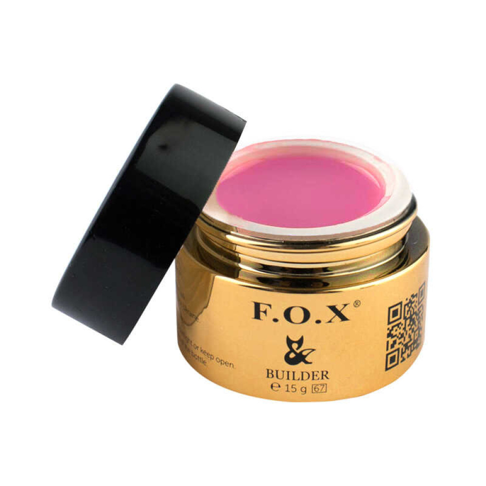 Камуфлюючий гель F.O.X Camouflage builder gel UV + LED 004 холодний рожевий, 15 мл
