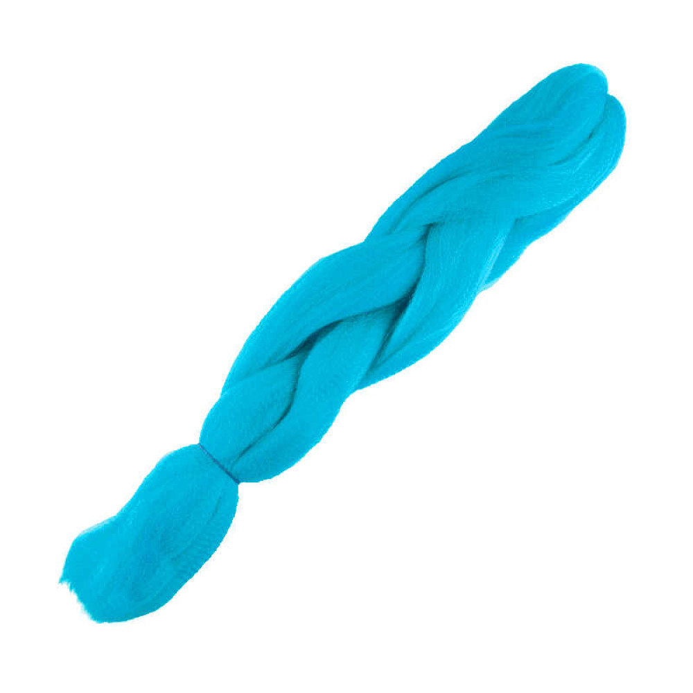 Канекалон-фібра. 60 см. колір блакитний