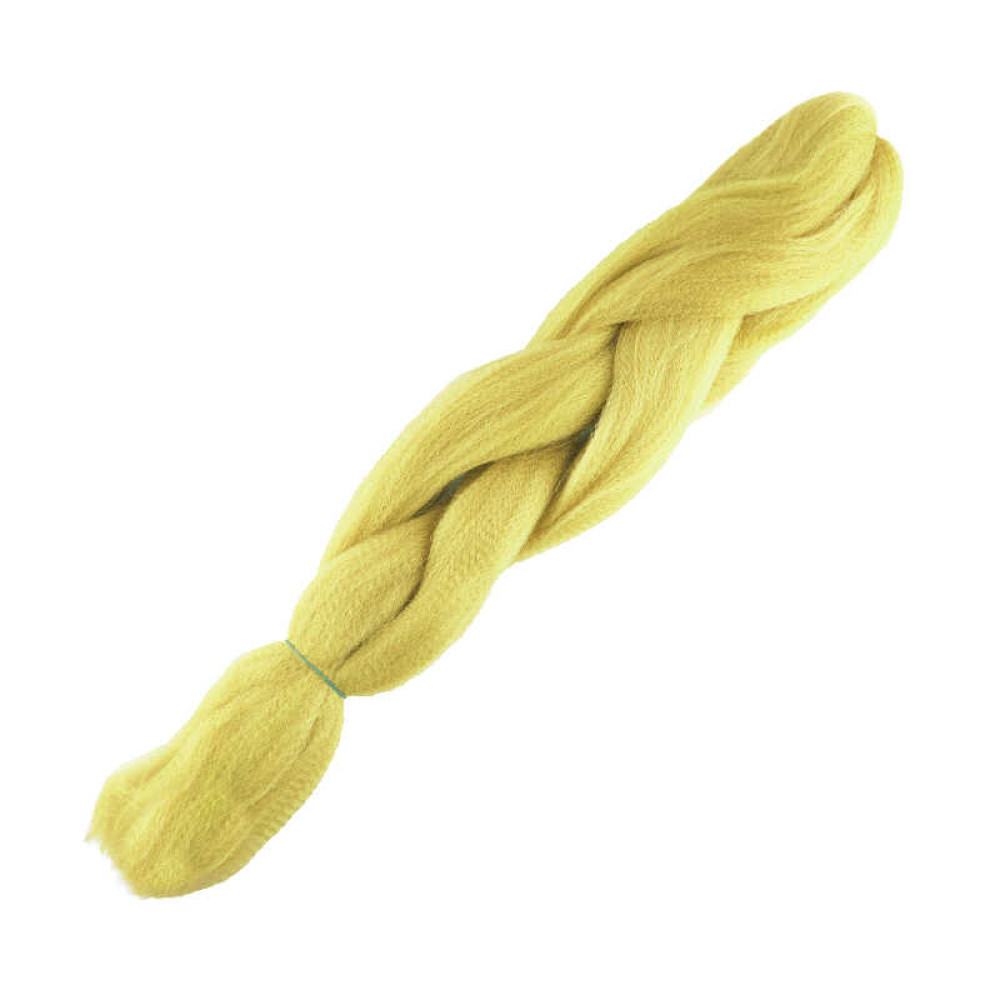 Канекалон-фібра. 60 см. колір жовтий