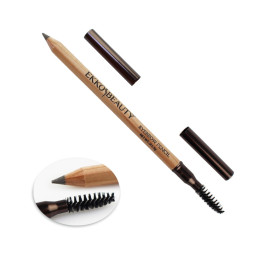 Олівець для брів EkkoBeauty Eyebrow Pencil Grey Brown зі щіточкою. сіро-коричневий. 1.5 г