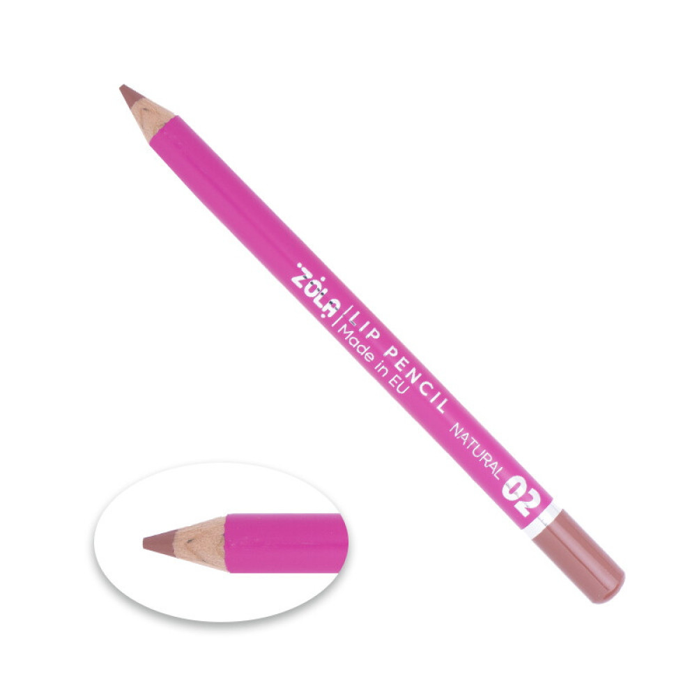 Олівець для губ ZOLA Lip Pencil 02 Natural