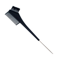 Кисть для окрашивания волос Salon Professional (комбинированая) с расческой и металлическим крючком