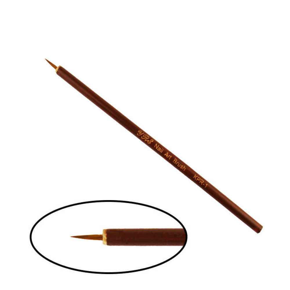 Кисть для рисования KPR-1. бамбуковая ручка. ворс ласки