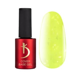 База камуфлююча для гель-лаку Kodi Professional Cover Base Gel Neon Flake 03. неоновий жовтий із сріблястими часточками. 7 мл База камуфлююча для гель-лаку Kodi Professional Cover Base Gel Neon Flake 03. неоновий жовтий із сріблястими часточками. 7 мл