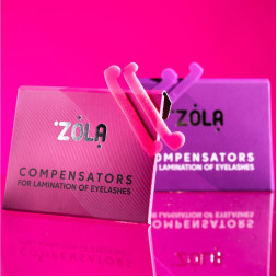 Компенсаторы для ресниц Zola. цвет розовый. пара