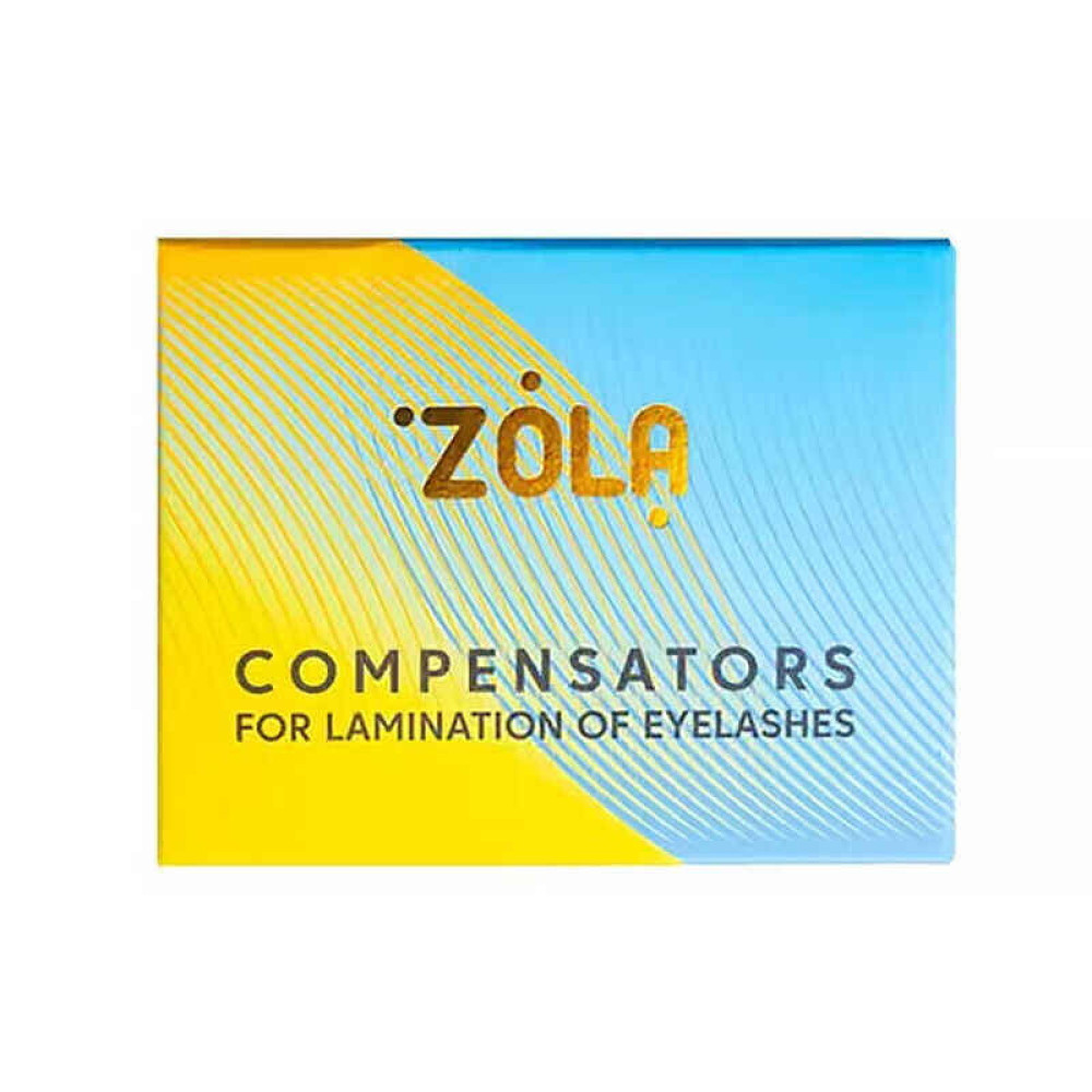 Компенсаторы для ресниц Zola, цвет желто-синий, пара