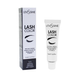 Краска для бровей и ресниц Levissime Graphite 1-1. цвет графит. 15 мл