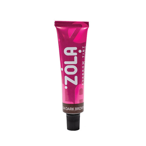 Краска для бровей ZOLA Eyebrow Tint 04 Dark Brown с коллагеном, цвет темно-коричневый, 15 мл, фото 1, 170 грн.
