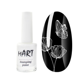 Краска для стемпинга mART Stamping Paint 02. белый. 11 мл