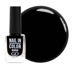 Лак для ногтей Go Active Nail in Color 001 черный, 10 мл