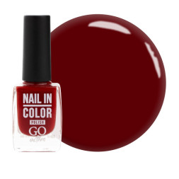 Лак для нігтів Go Active Nail in Color 10. вишневий джем. 10 мл