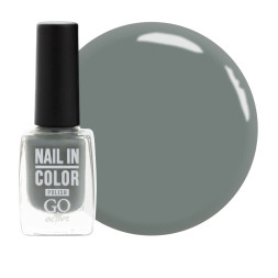 Лак для ногтей Go Active Nail in Color 019 оливково-серый с легким перламутром и шиммерами. 10 мл