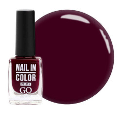 Лак для ногтей Go Active Nail in Color 048 бордовая фуксия. 10 мл
