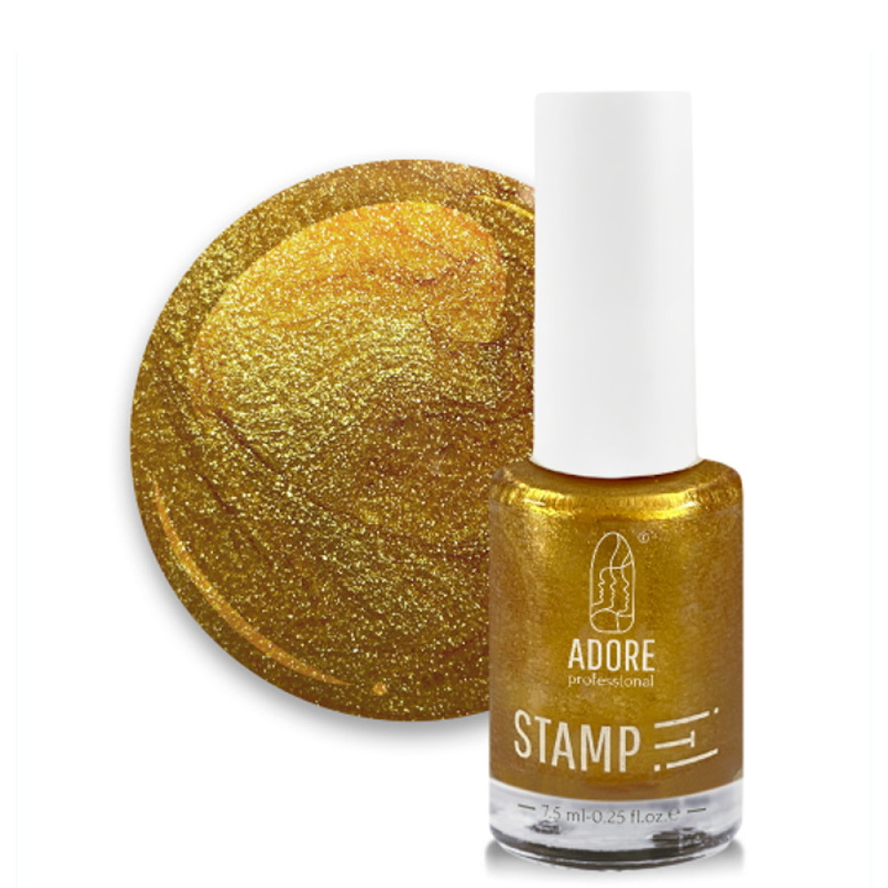 Лак для стемпінгу Adore Professional Stamp It! 03 Gold золото. 8 мл