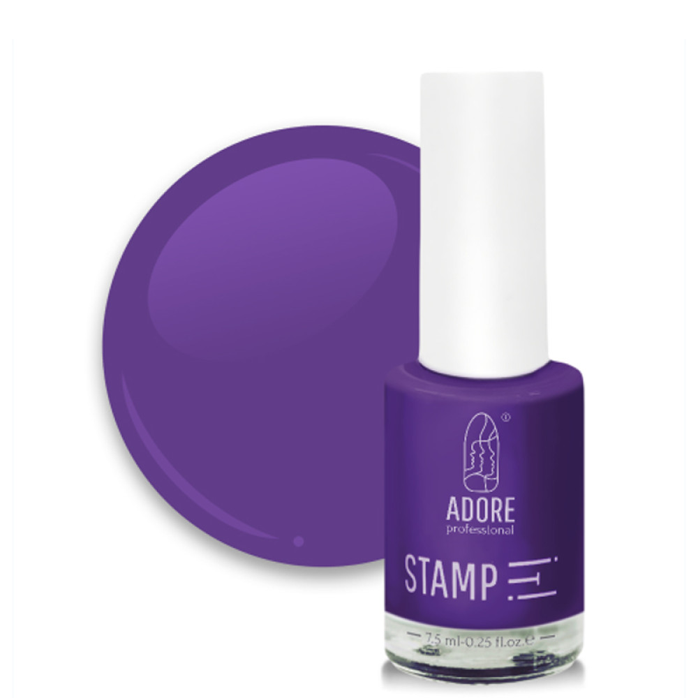 Лак для стемпинга Adore Professional Stamp It! 09 Viola фиолетовый. 7.5 мл