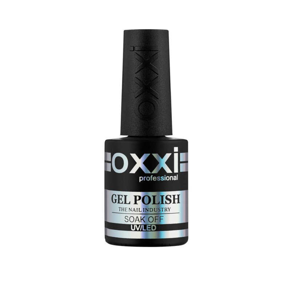 Гель-лак Oxxi Professional 357, чорний з шимерами, 10 мл
