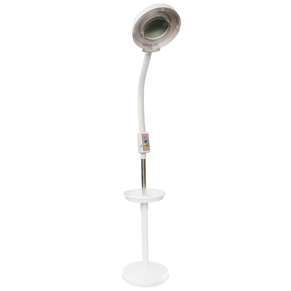 Лампа-лупа напольная с гибким держателем Shangpu на подставке с регулировкой яркости 3-5 диоптрий D 23 см
