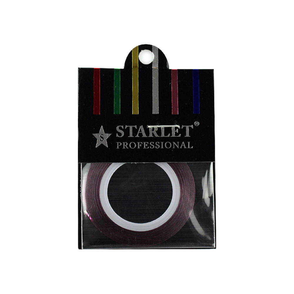 Стрічка-скотч для нігтів Starlet Professional, колір фіолетовий, 1 мм