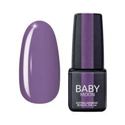 Гель-лак Baby Moon Lilac Train 024 пастельный фиолетовый. 6 мл